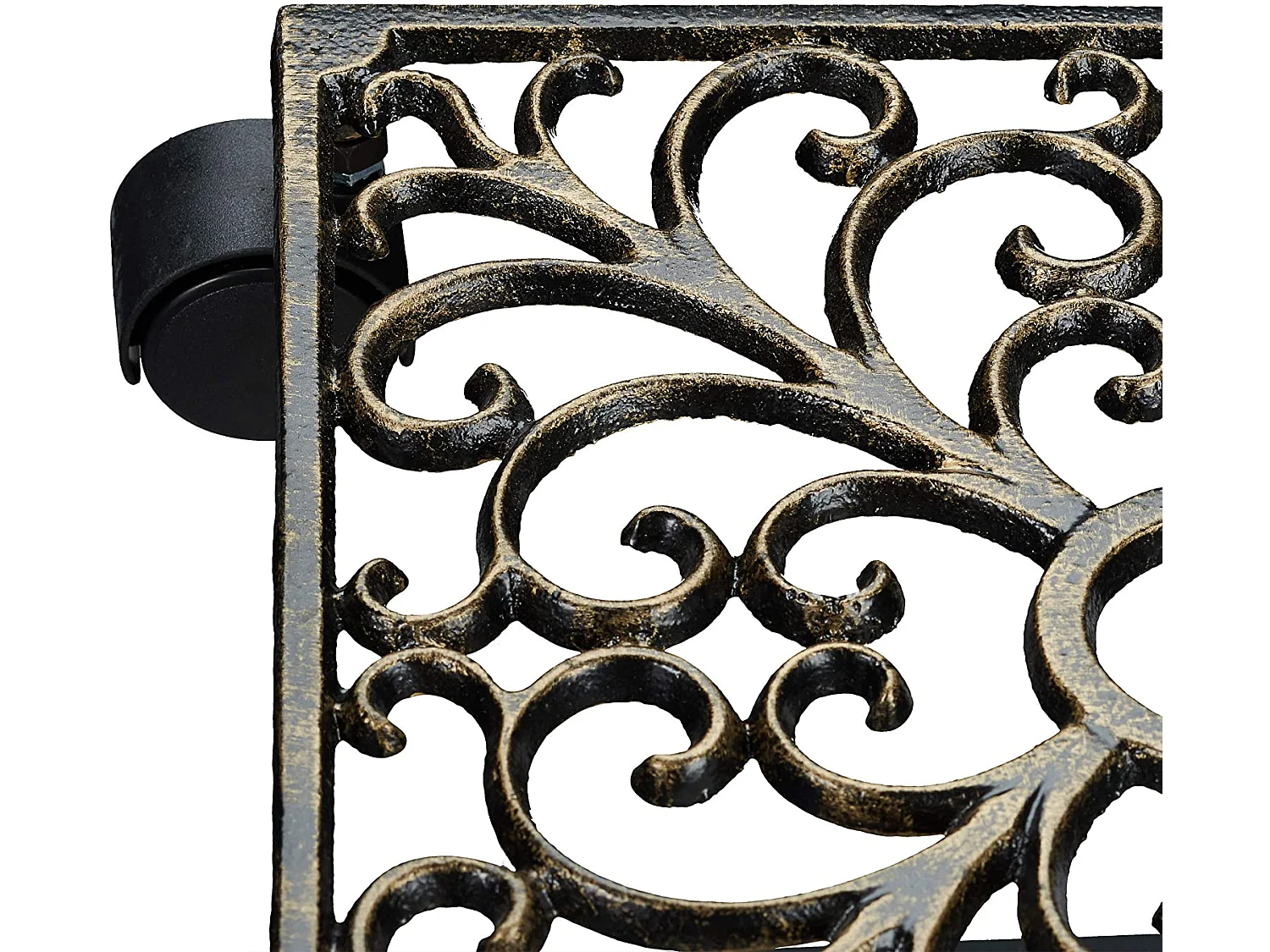 Porte-plantes à roulettes carré 27.5 x 27.5 x 7.5 cm 13_0002225_2