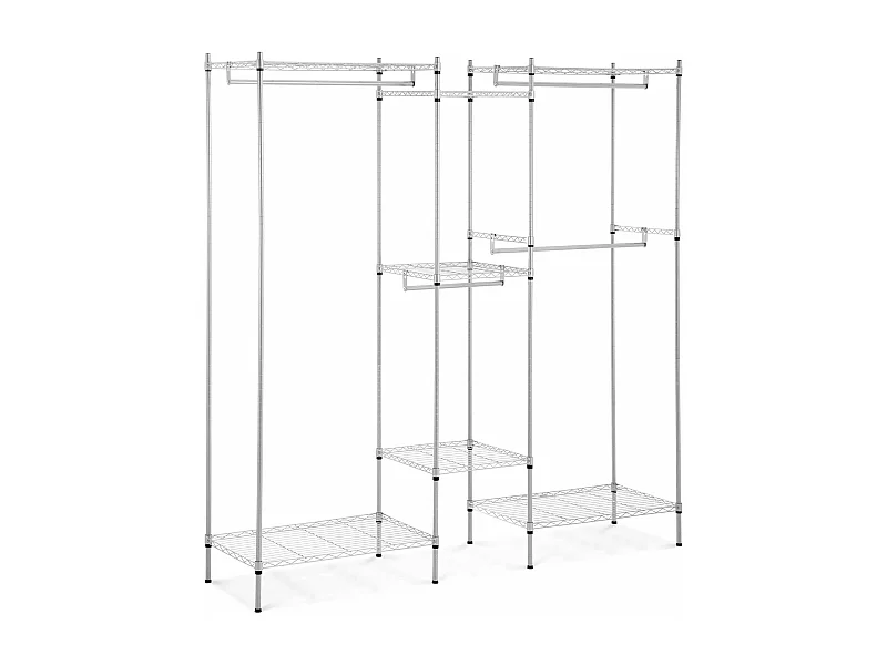 Cabideiro 190 x 45 x 195 cm Cabideiro forte de 210 kg cabideiro de metal 14_0005195