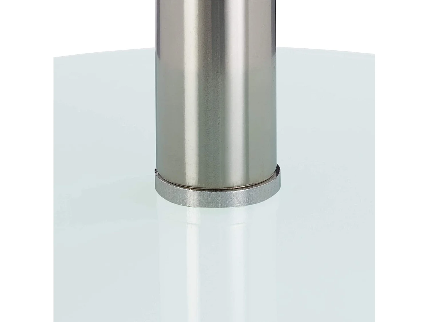 Table basse d’appoint ronde verre blanche 43 x 43 x 53 cm 13_0002680