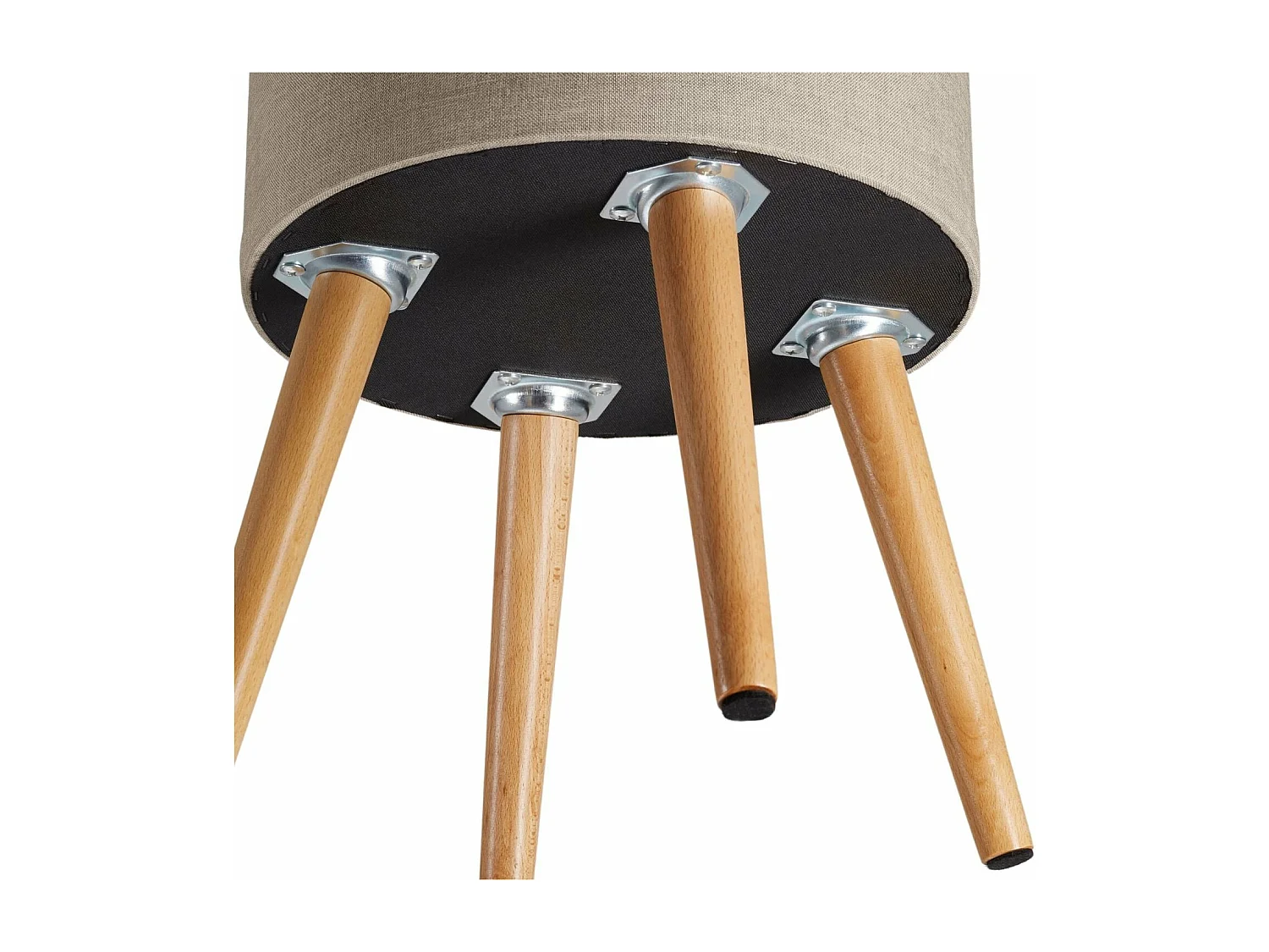 Sgabello ottomano con contenitore tavolino beige 08_0000558