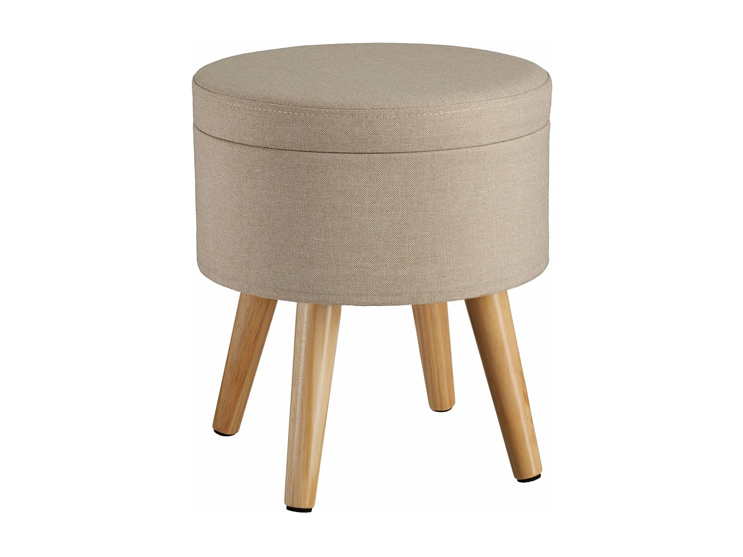 Tabouret siège pouf avec beige 32 x 32 x 37 cm 08_0000327