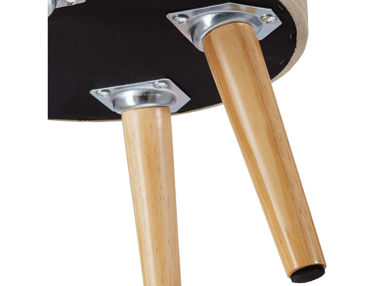 Tabouret siège pouf avec beige 32 x 32 x 37 cm 08_0000327