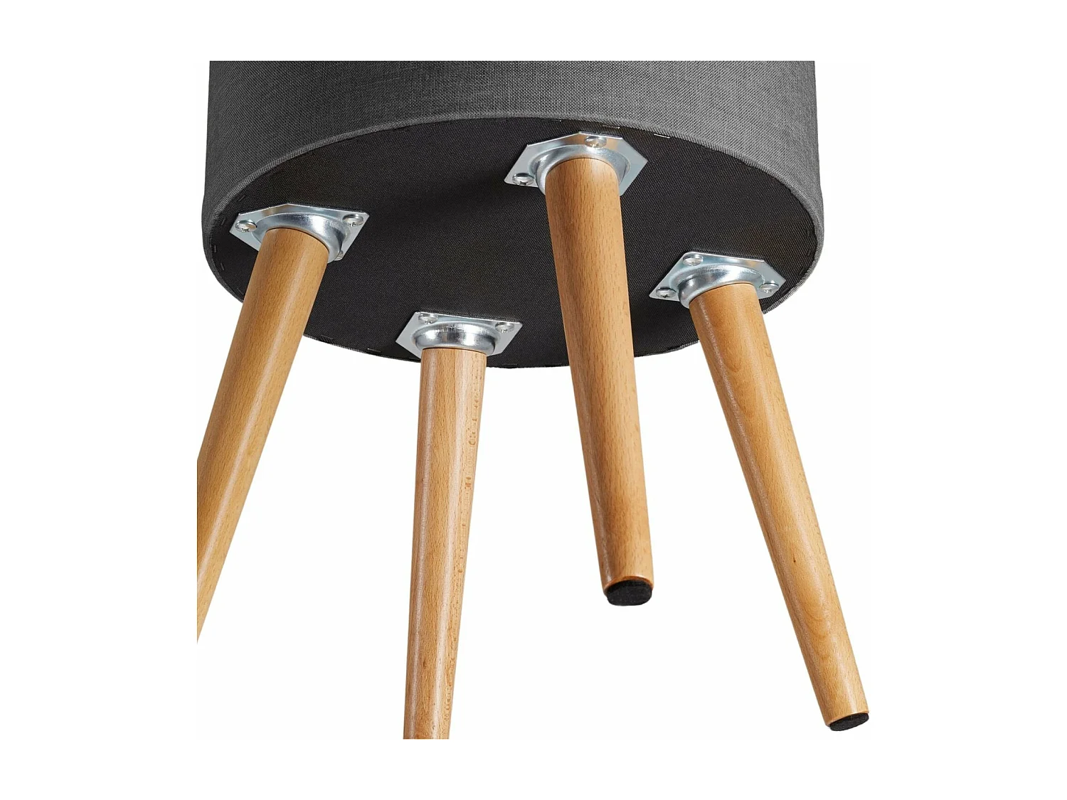 Banqueta otomana com caixa de armazenamento mesa de centro em MDF cinza 08_0000310