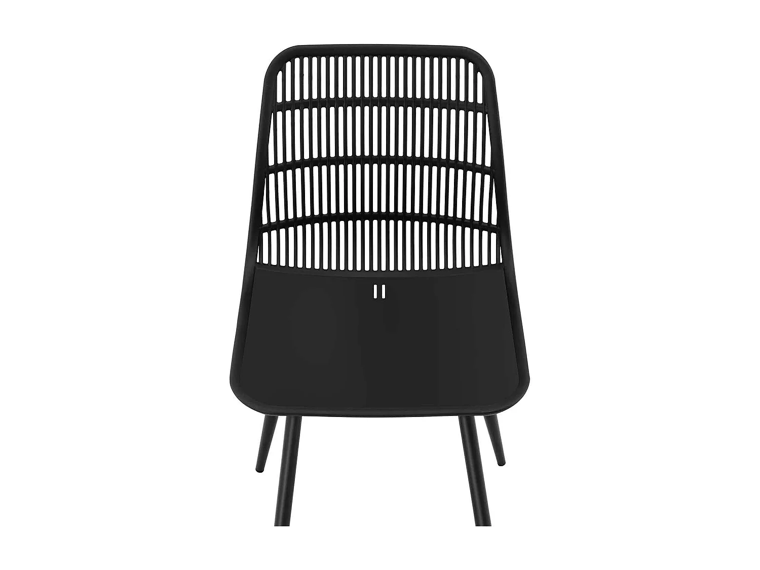 Lot de 4 chaises salon salle à manger restaurants, les cafés, les bureaux et les salles d'attente 150 kg max noir 14_0006003