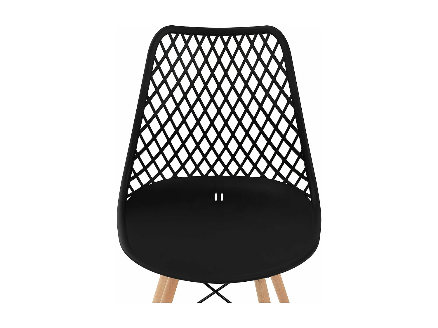 Lot de 4 chaises salon salle à manger restaurants, les cafés, les bureaux et les salles d'attente 150 kg max noir 14_0006013