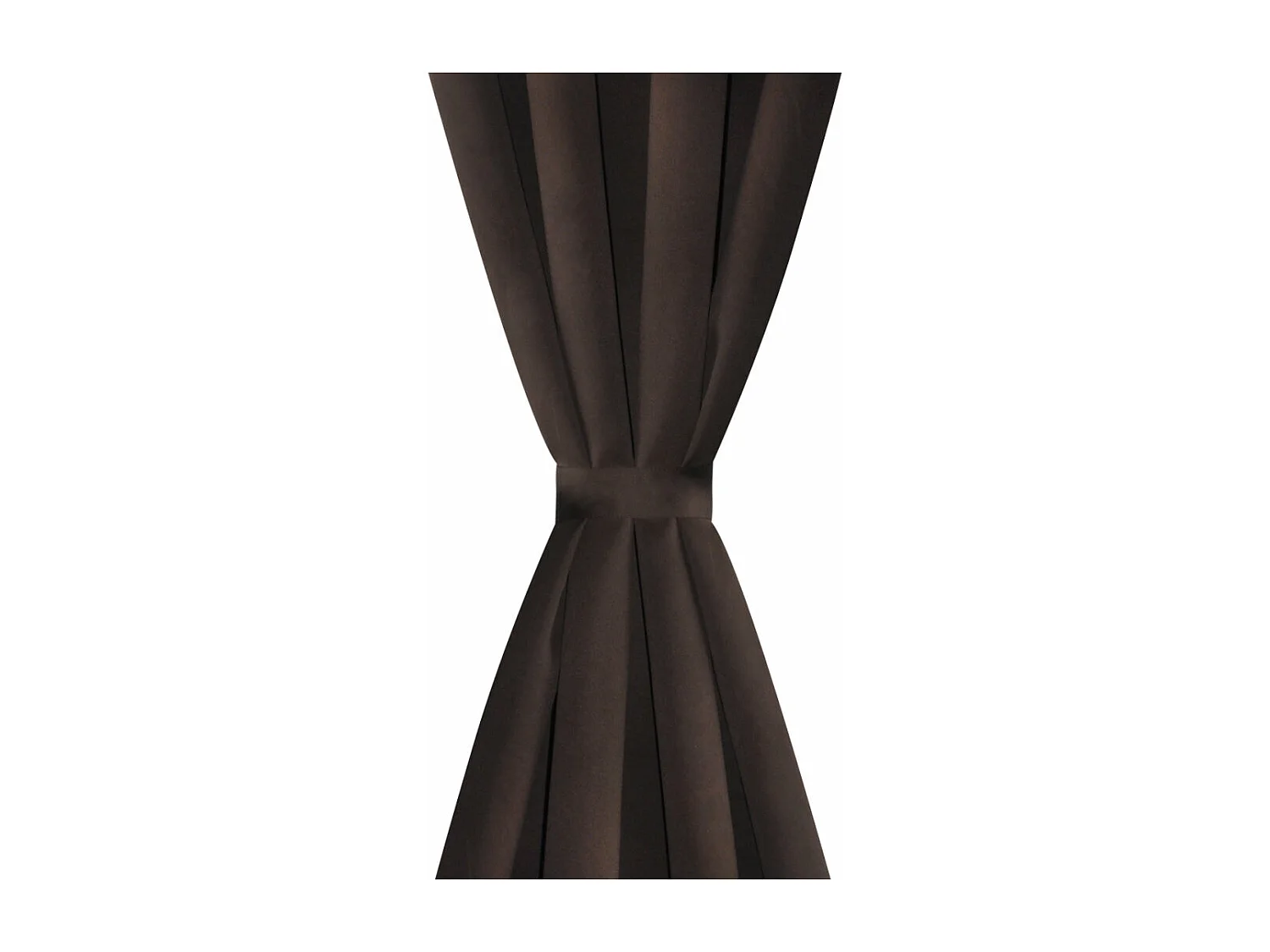 Lot de 2 rideaux métal marron 245 x 135 x 245 cm 4002023