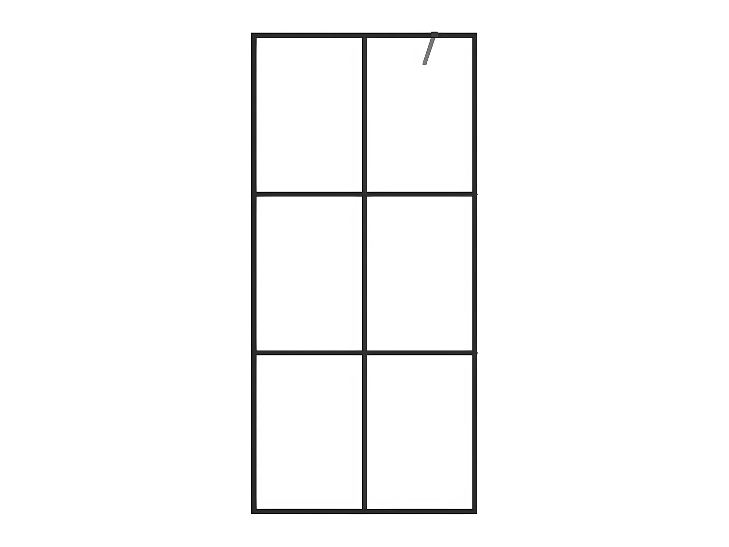 Paroi de douche avec verre 90 x 5 x 195 cm 02_0002145