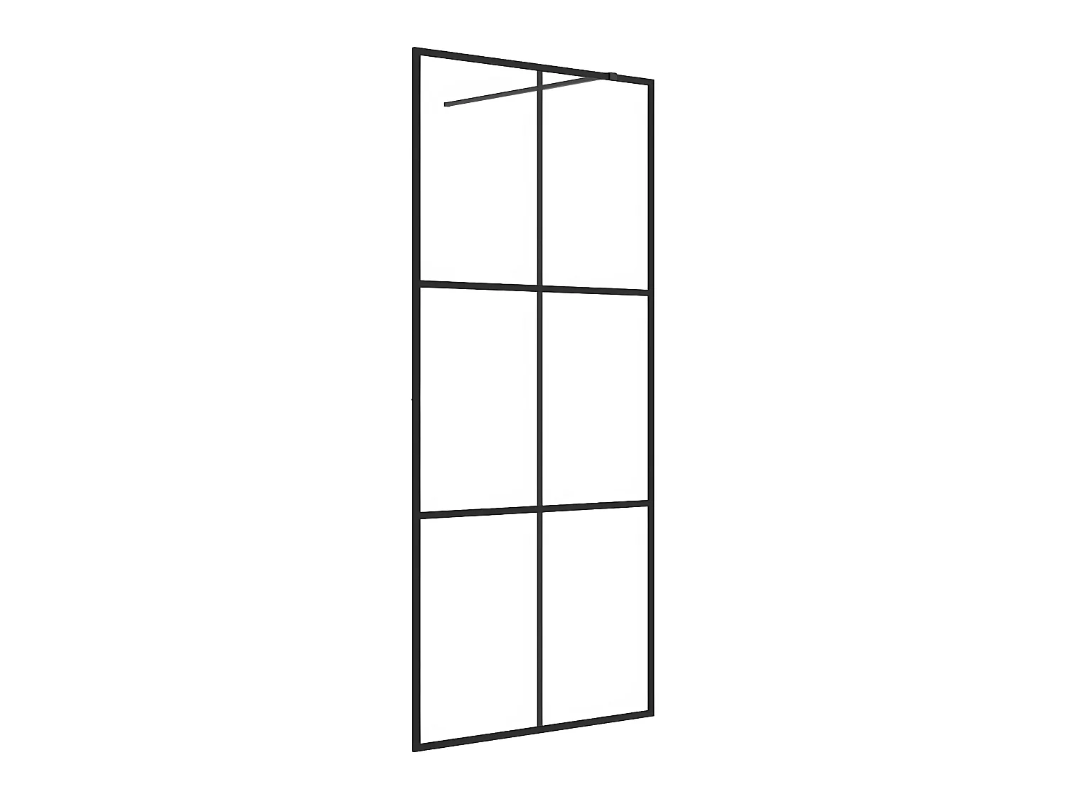 Paroi de douche avec verre 90 x 5 x 195 cm 02_0002145