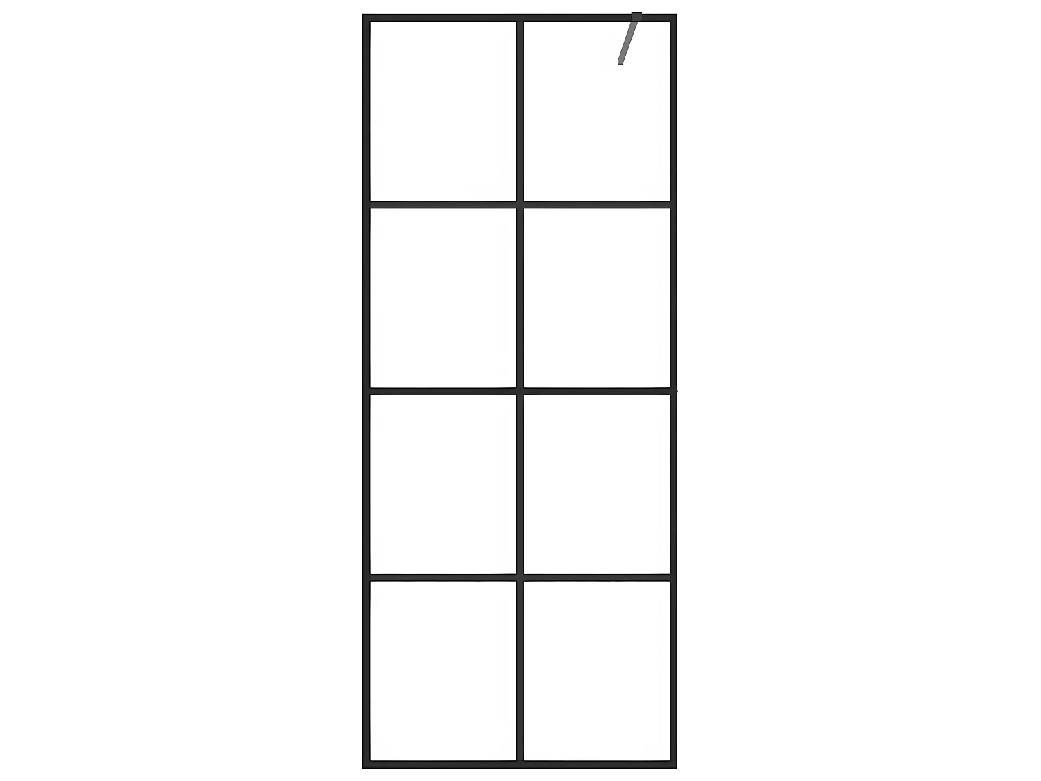 Paroi de douche avec verre 80 x 5 x 195 cm 02_0002154