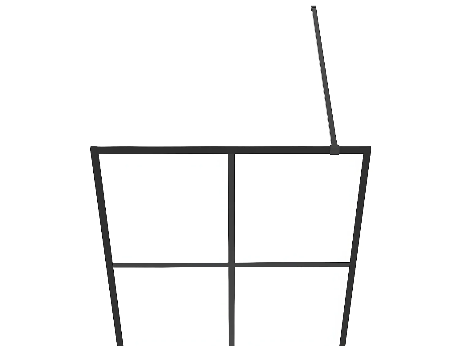 Paroi de douche avec verre 80 x 5 x 195 cm 02_0002154