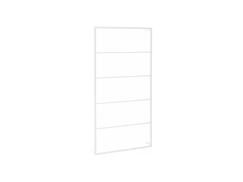 Porte-serviette support mural support blanche 60 x 10 x 116 cm 02_0001641
