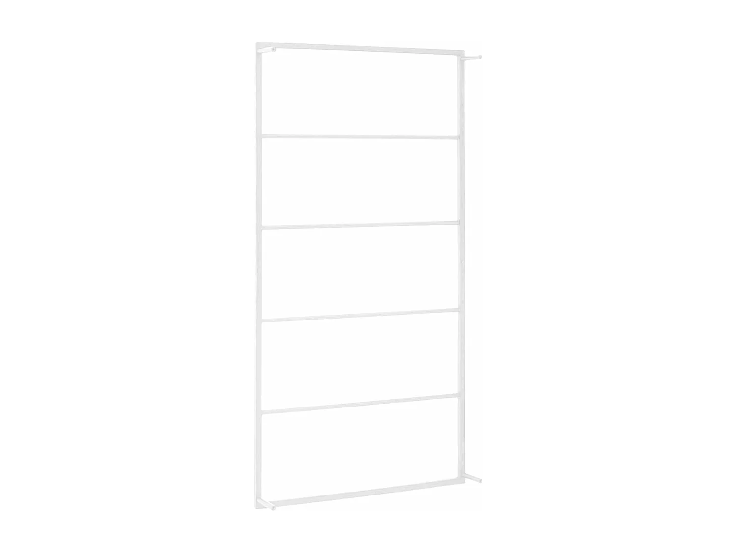 Porte-serviette support mural support blanche 60 x 10 x 116 cm 02_0001641