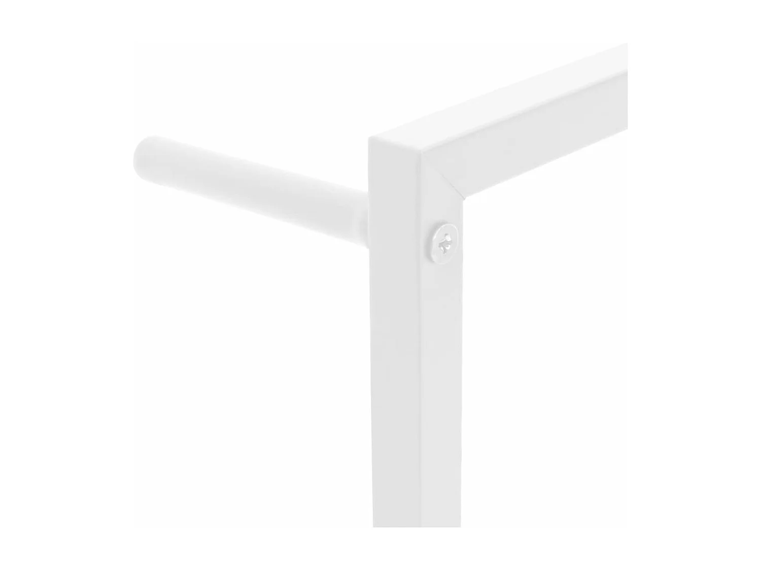 Porte-serviette support mural support blanche 60 x 10 x 116 cm 02_0001641