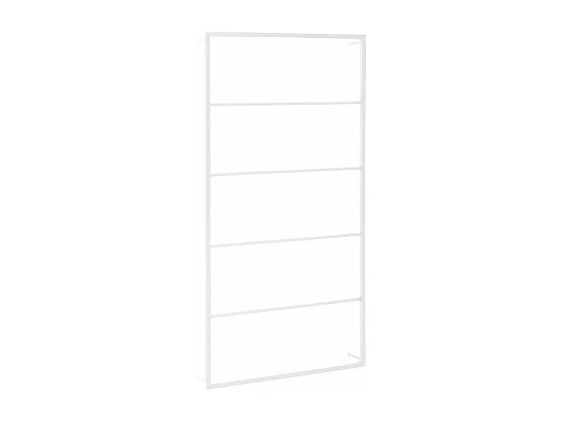 Porte-serviette support mural support blanche 60 x 10 x 116 cm 02_0001641