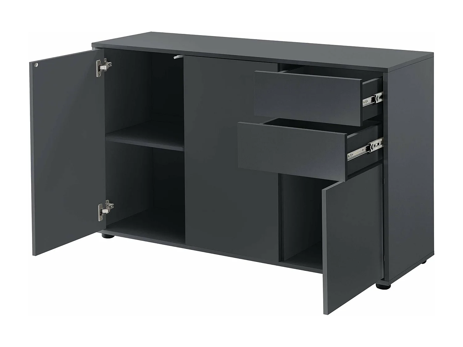 Commode stylée meuble de grise 117 x 36 x 74 cm 03_0005048