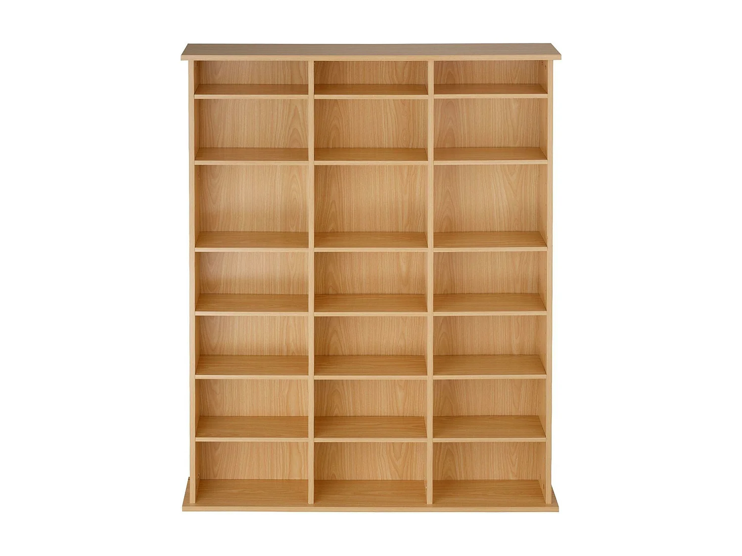 Armoire étagère bibliothèque rangement marron 105.5 x 19 x 136.5 cm 08_0000231