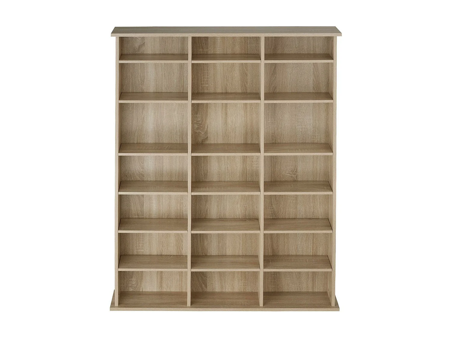 Armoire étagère bibliothèque rangement marron 105.5 x 19 x 136.5 cm 08_0000232