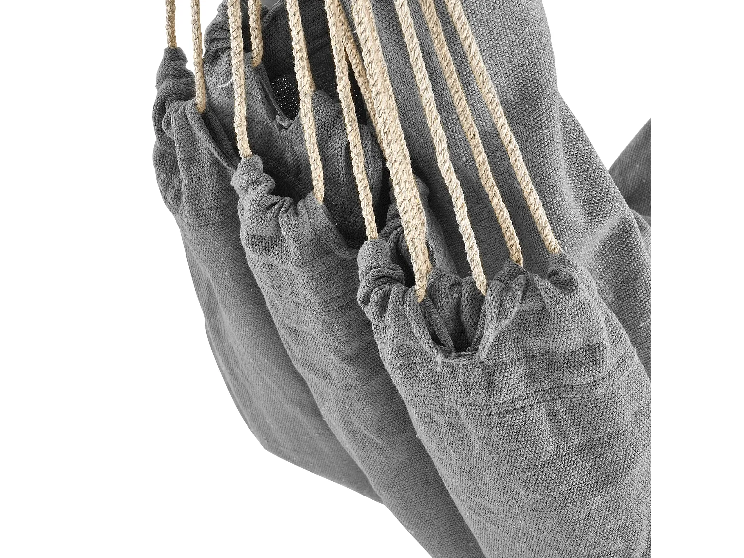 Siège suspendu fauteuil suspendu chaise métal grise 205 x 110 x 110 cm 03_0003770