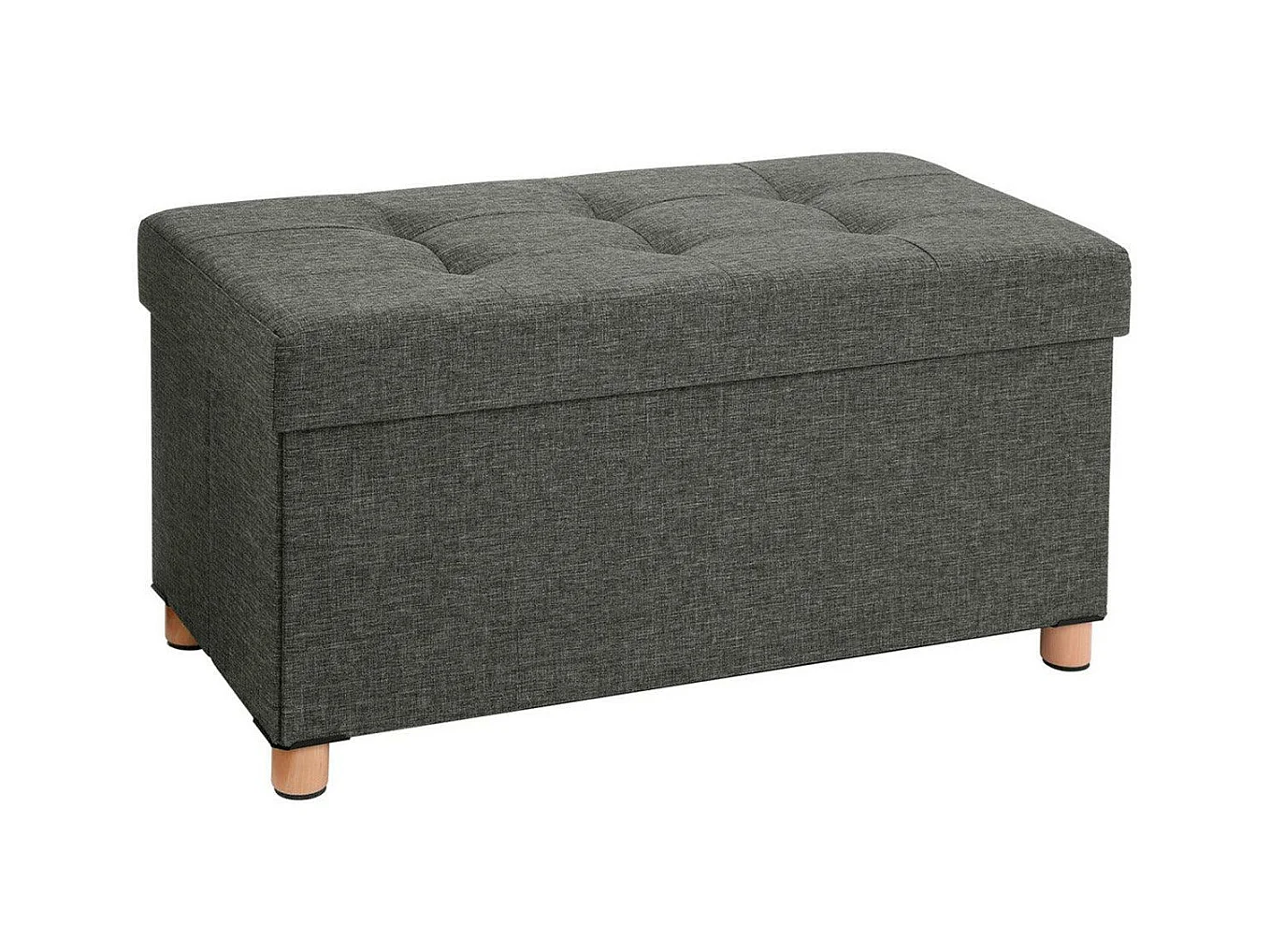 Banc de rangement tabouret bois marron 76 x 38 x 40 cm 12_0003328