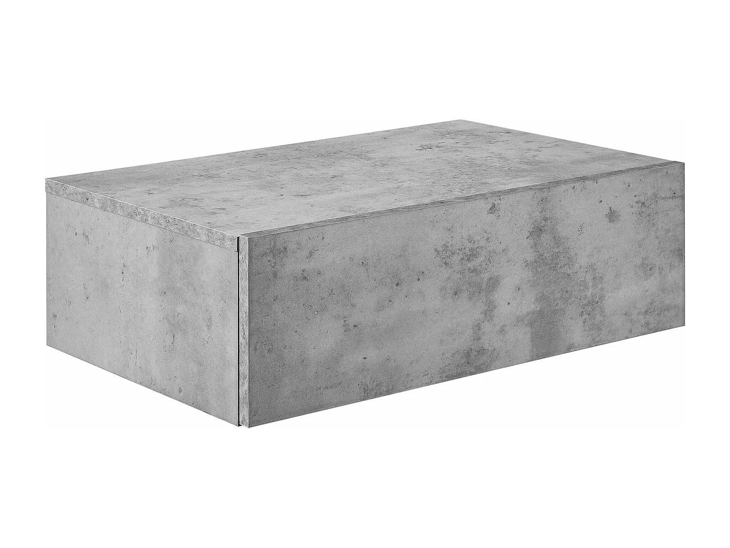 Mensola a muro per cameretta con 1 cassetto color cemento 46 x 30 x 15 cm 03_0001797