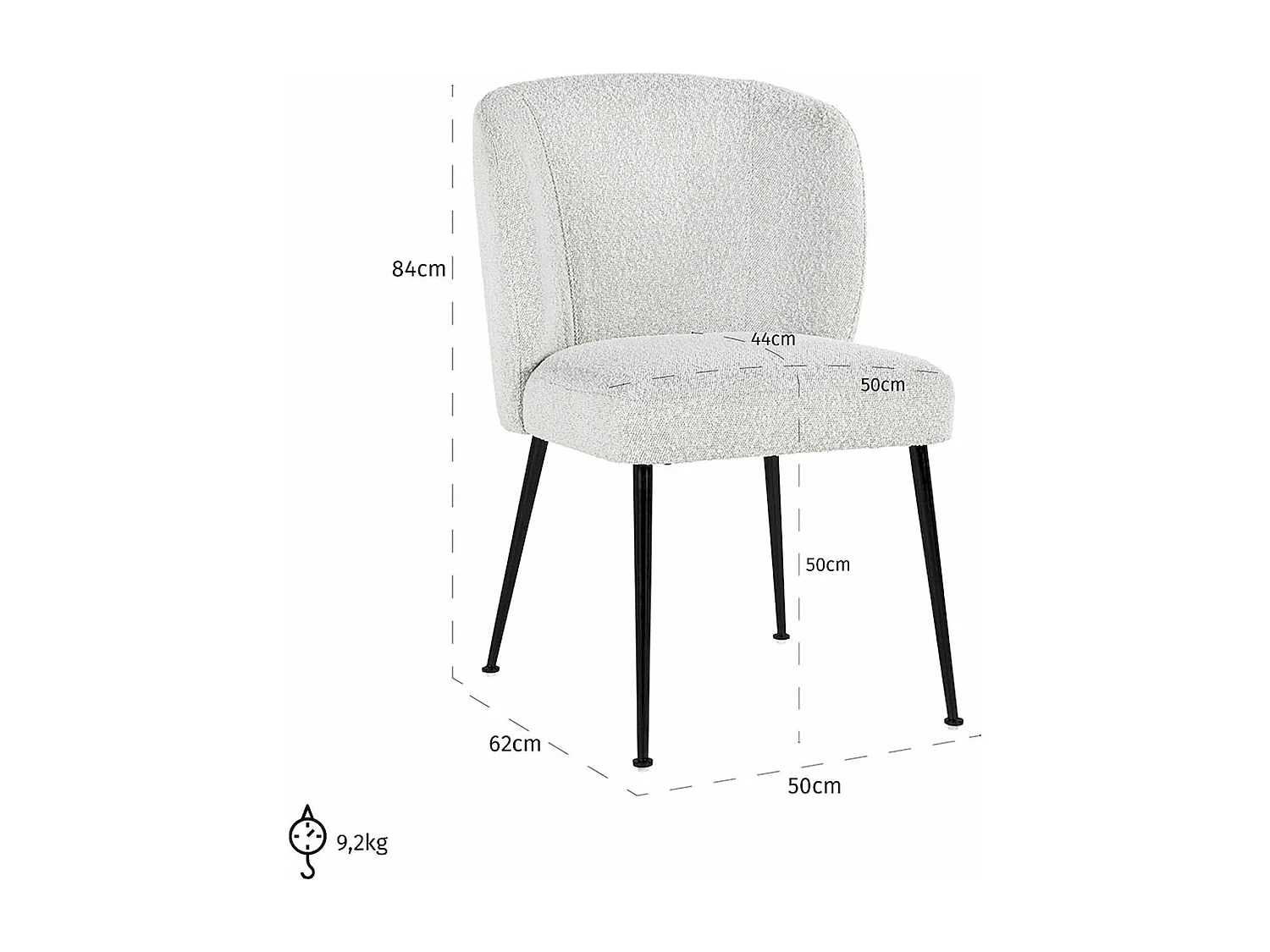 Chaise Fallon Shitake Island