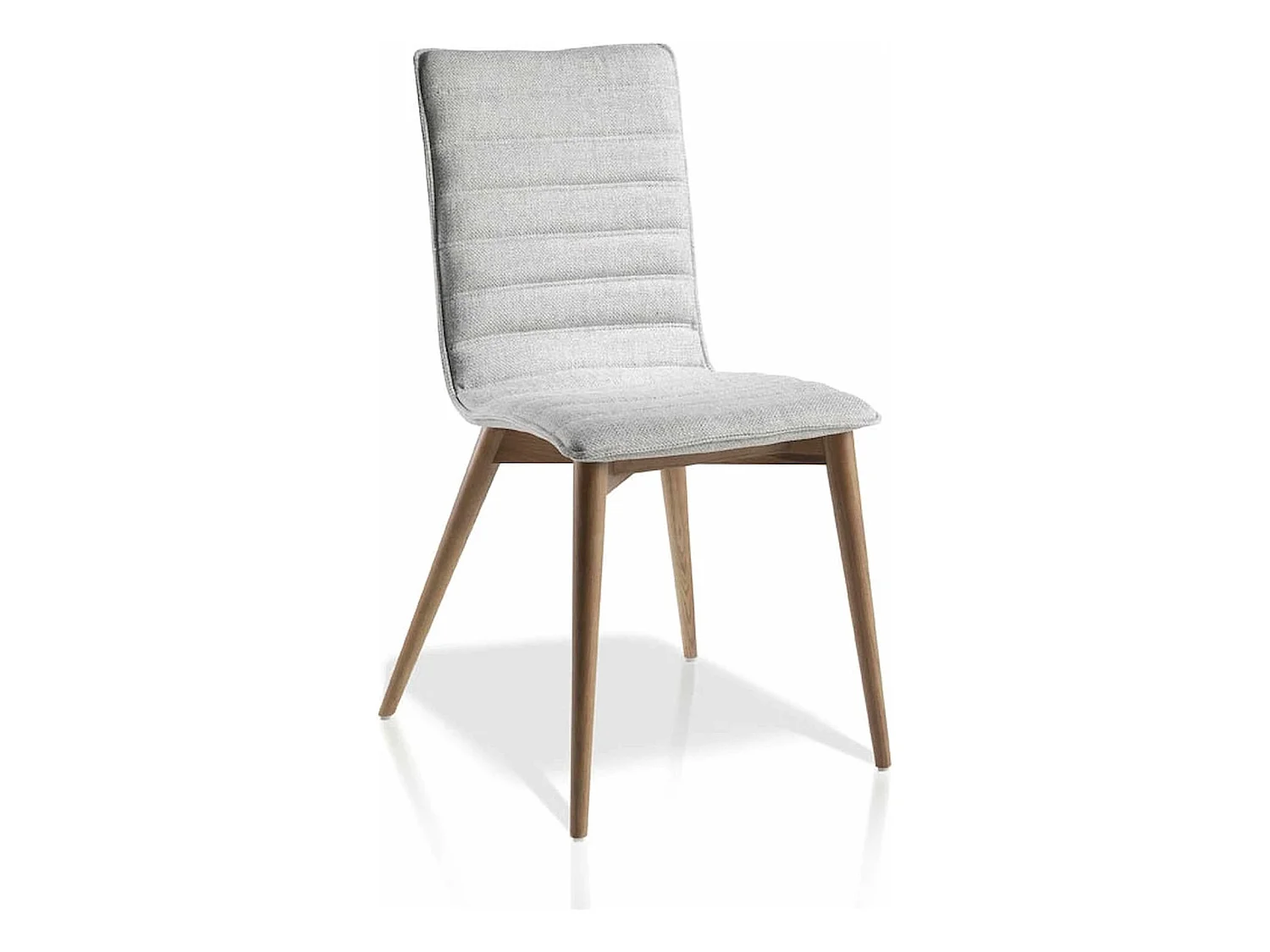 Chaise rembourrée avec pieds bois