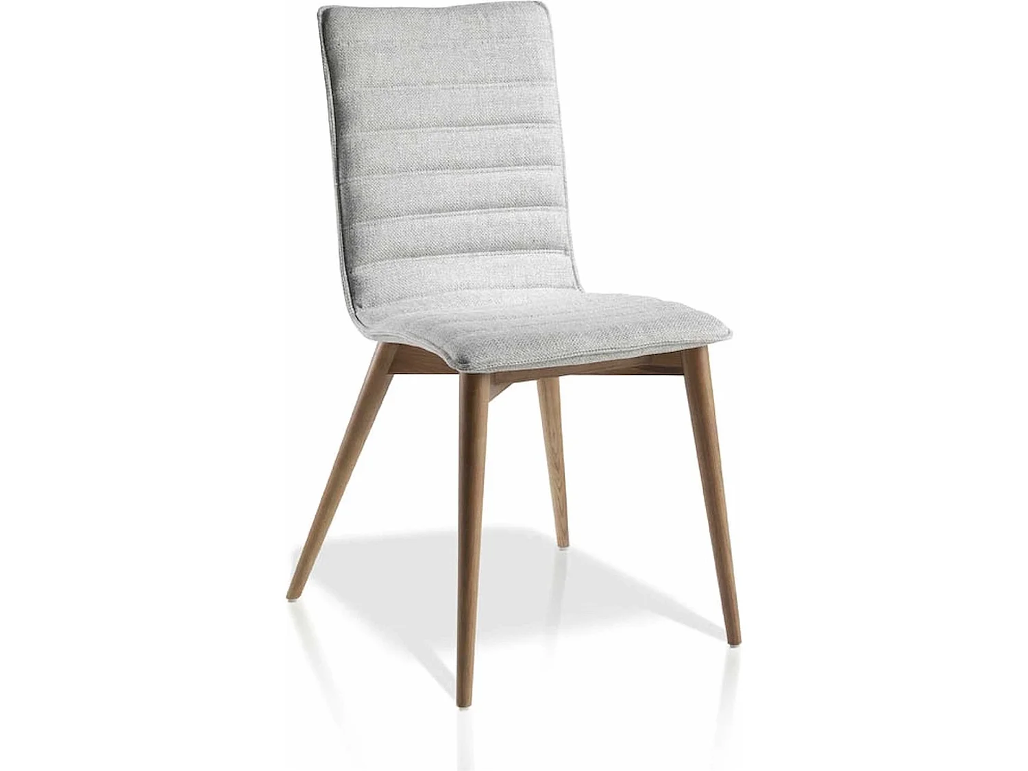 Chaise rembourrée avec pieds bois