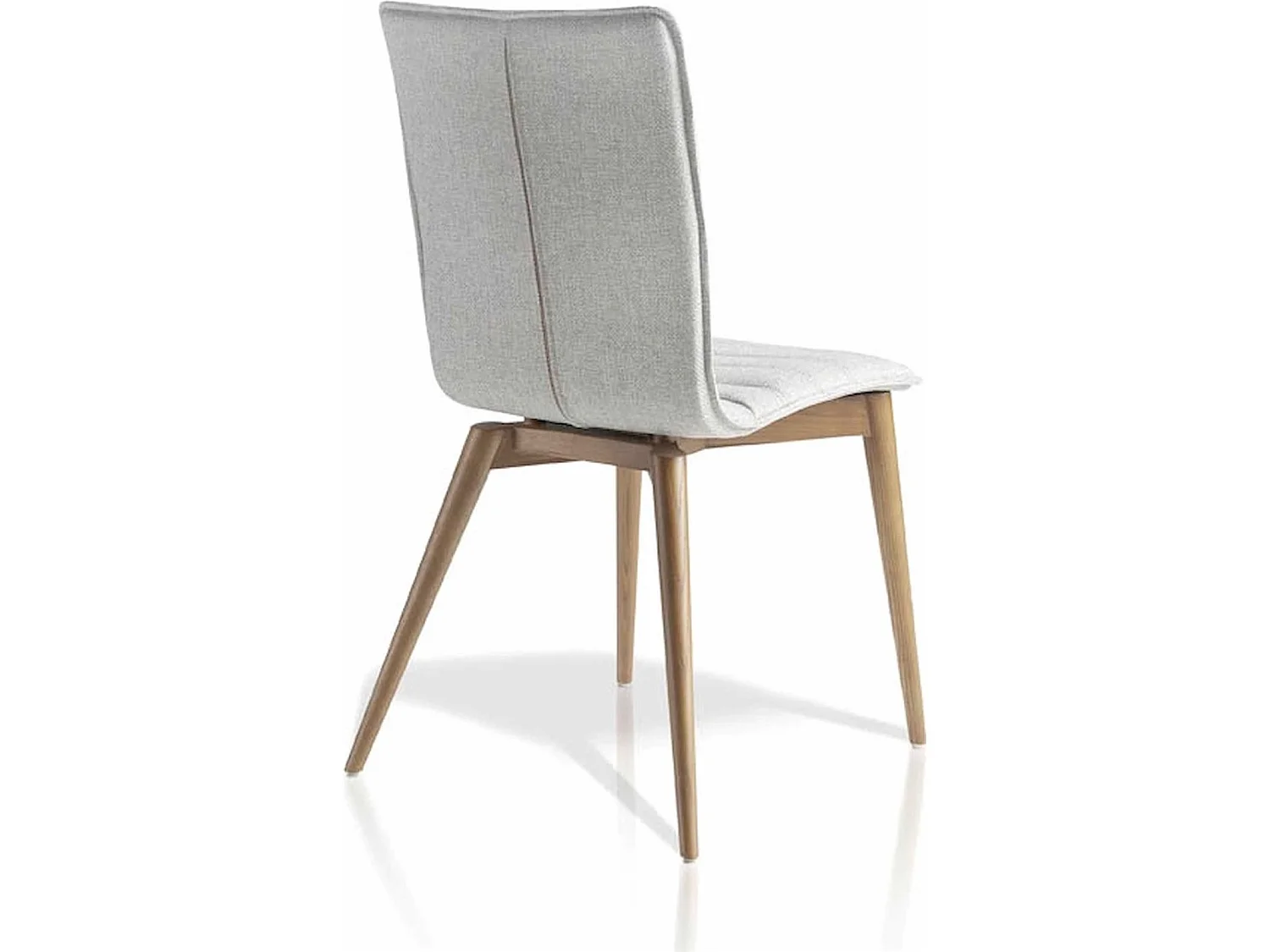 Chaise rembourrée avec pieds bois