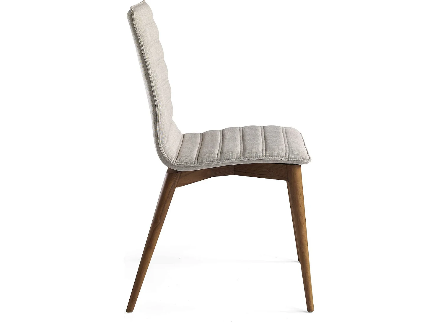 Chaise rembourrée avec pieds bois