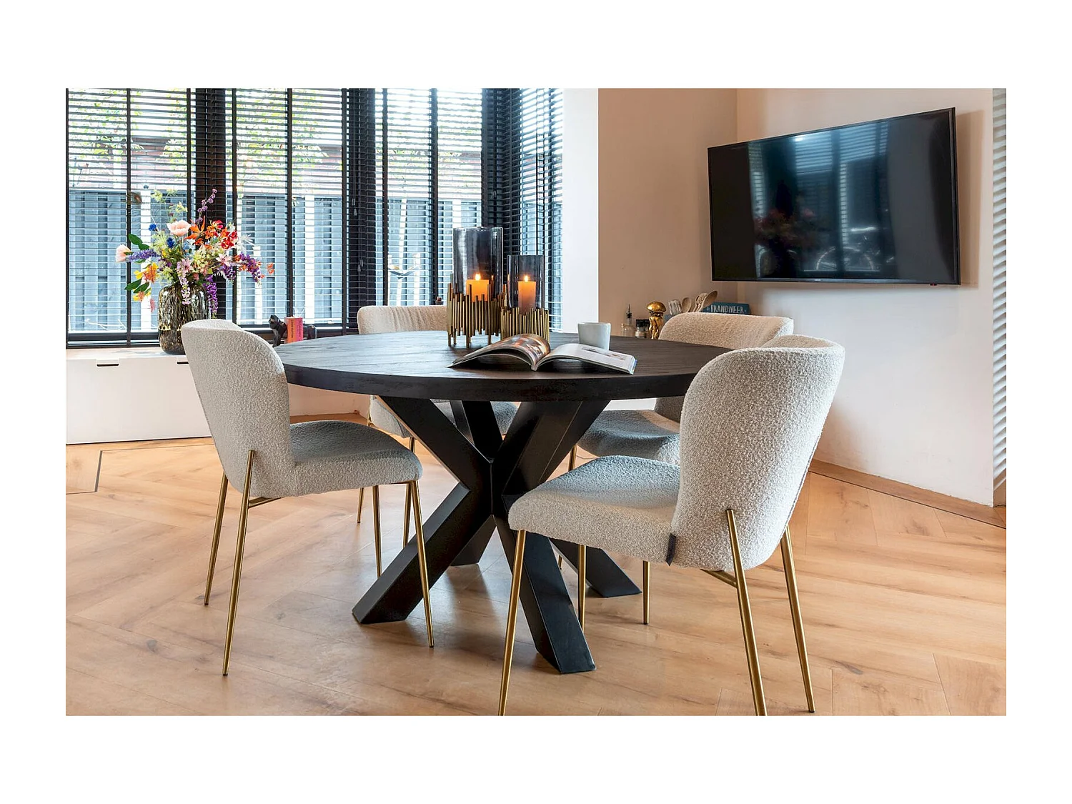 Chaise Odessa bouclé