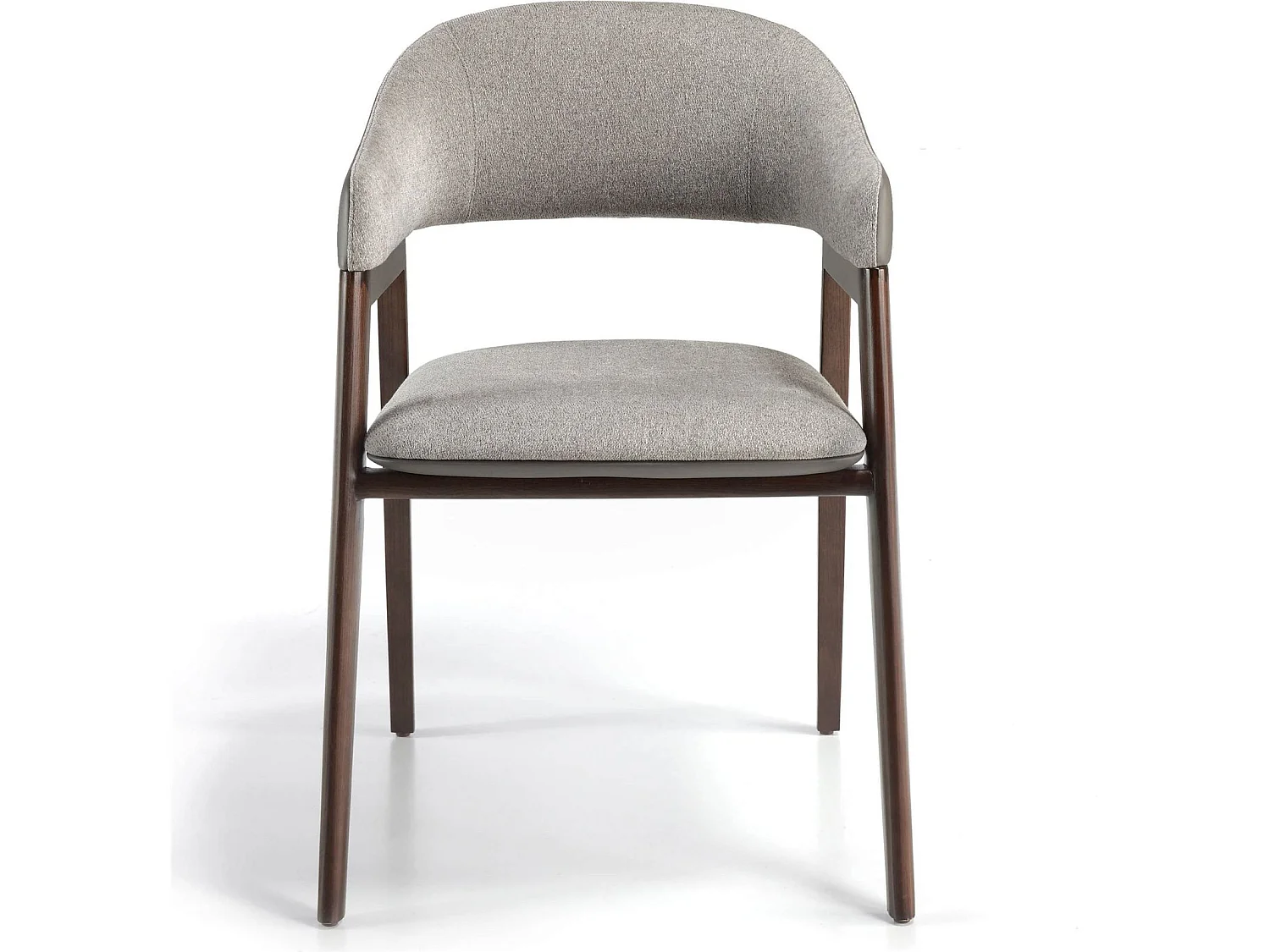 Chaise rembourrée tissu pieds bois massif