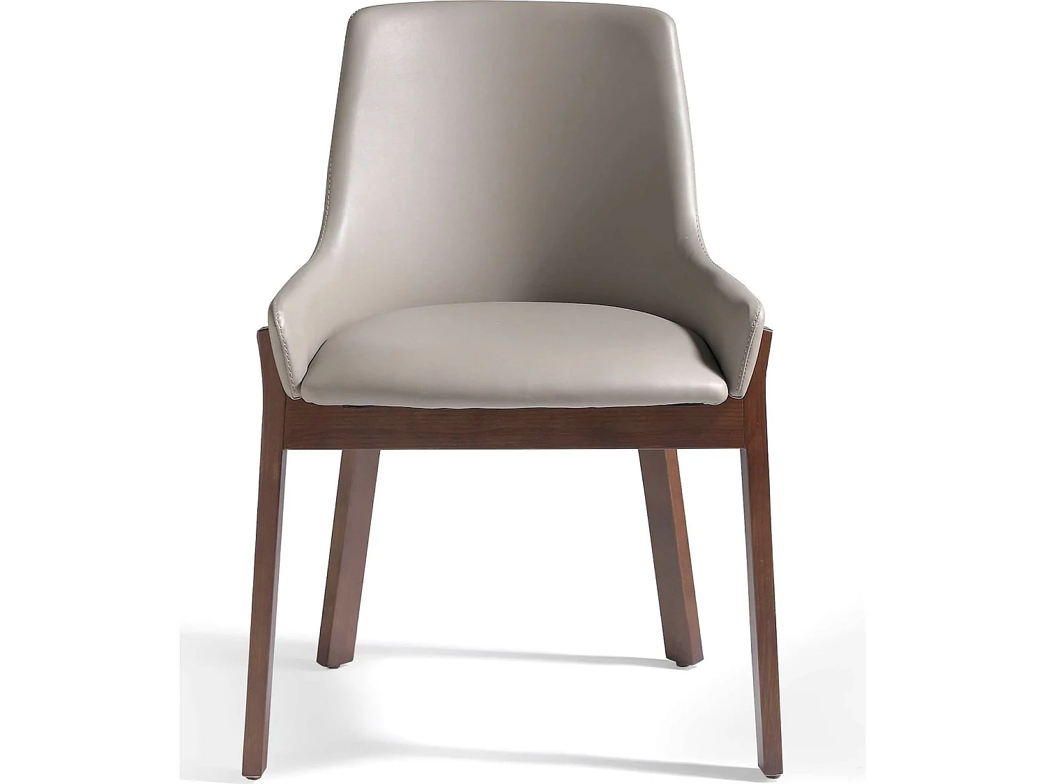 Chaise en noyer avec assise rembourrée