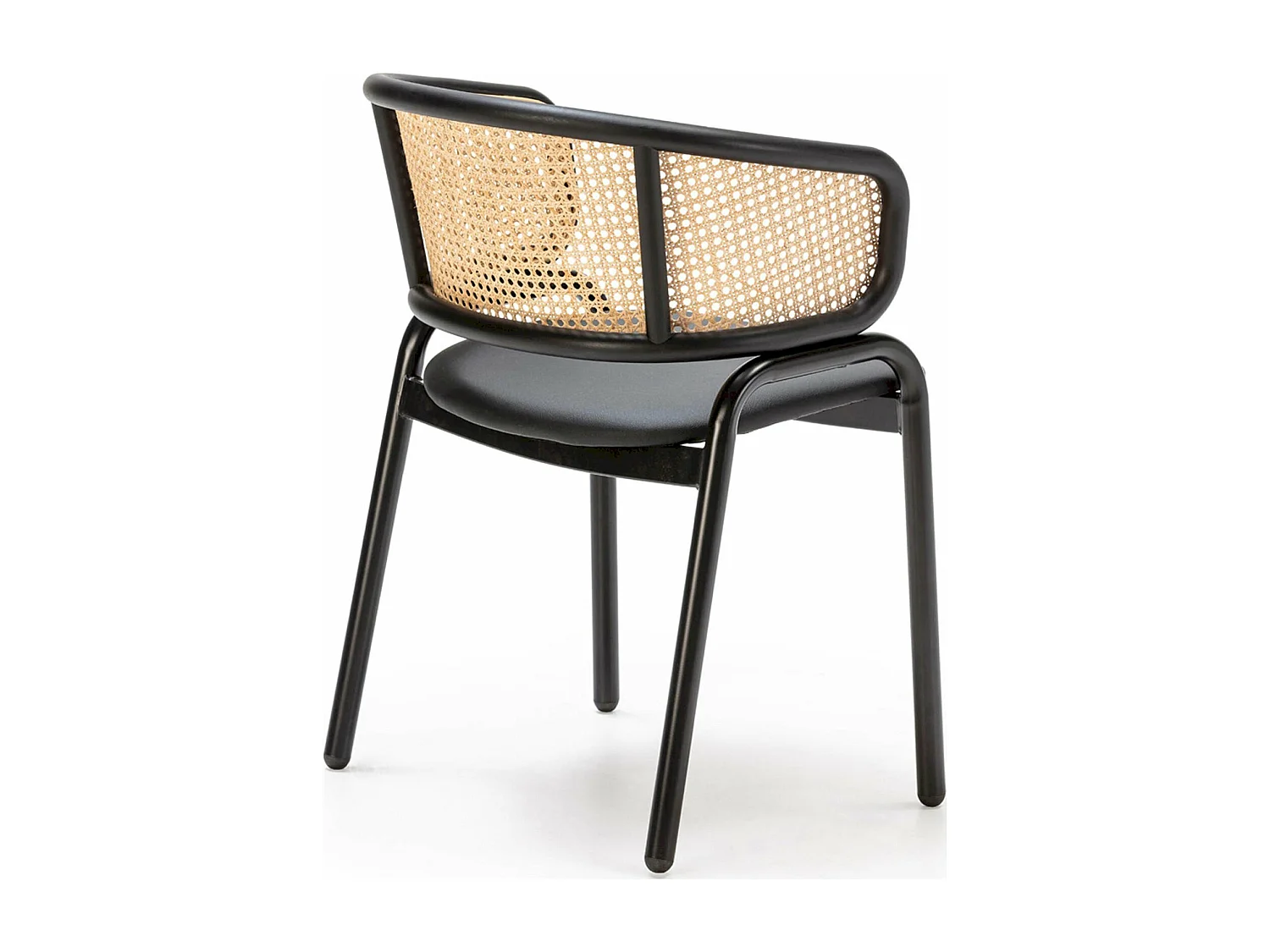 Chaise en Métal et Cannage Style Intemporel