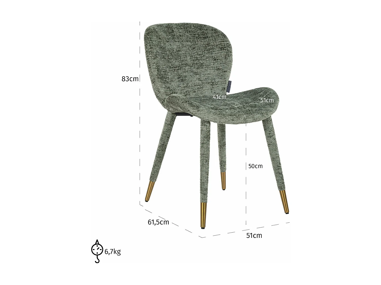 Chaise Sara fusion CHR