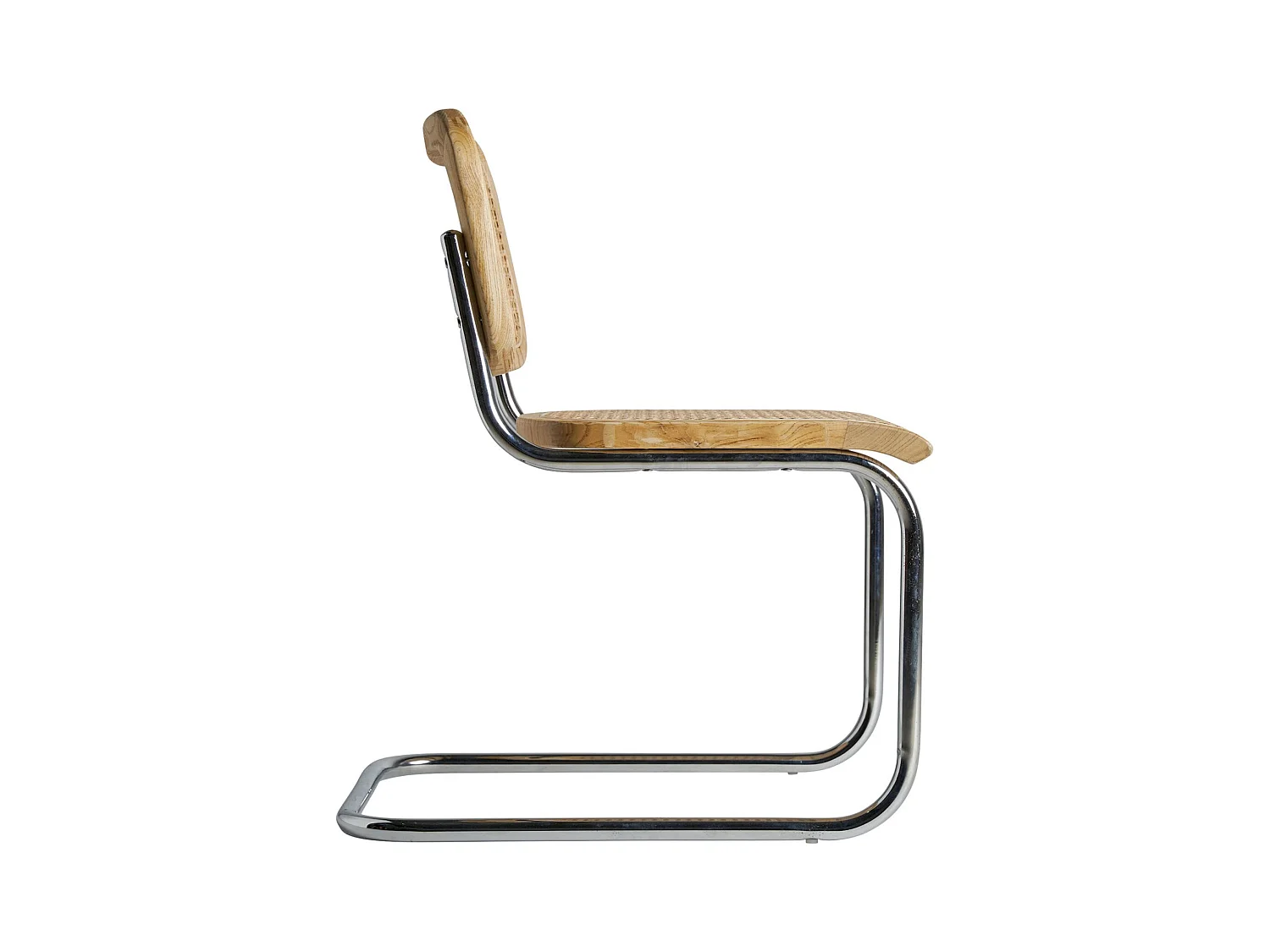 Chaise Design en Tissage Naturel sur Structure Métallisée