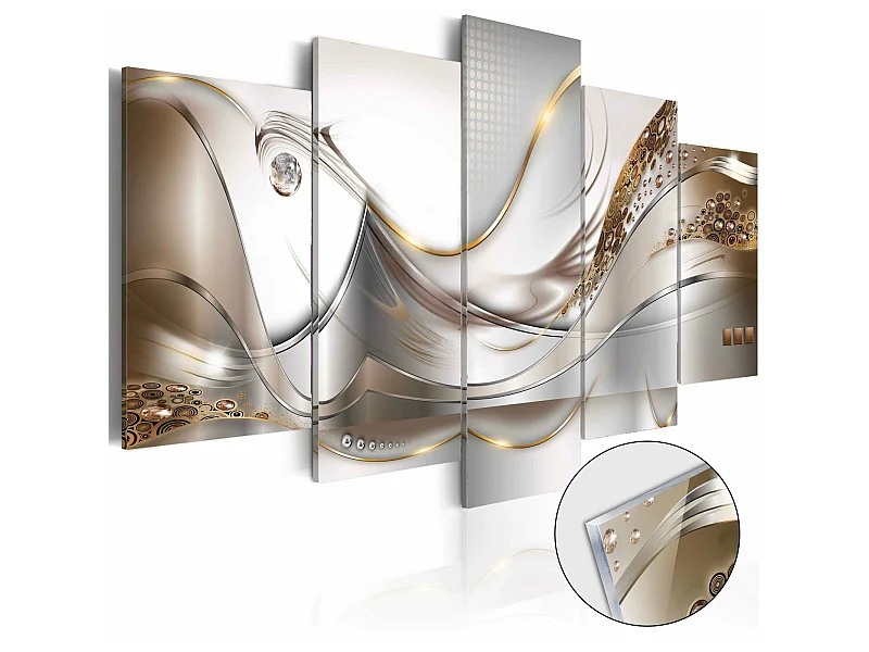 Tableau sur verre vol d'or - 200 x 100 cm