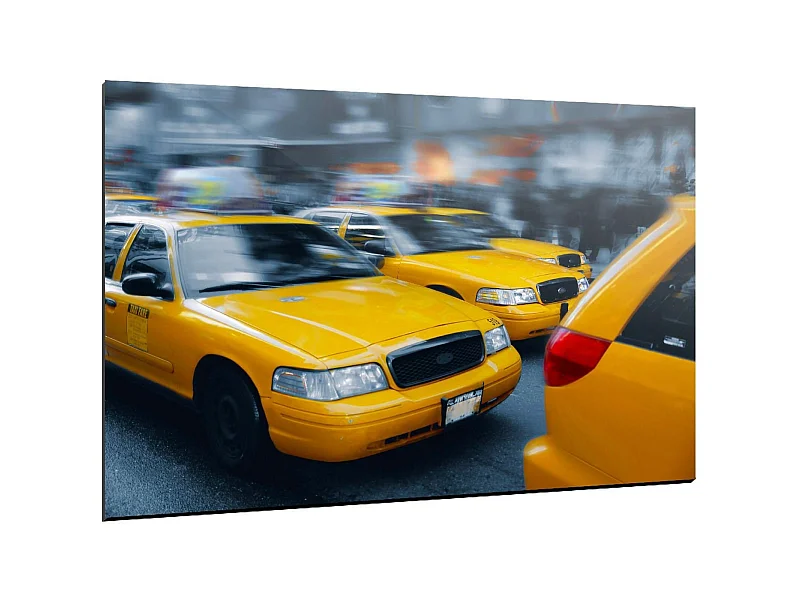Tableau yellow cab - 120 x 80 cm