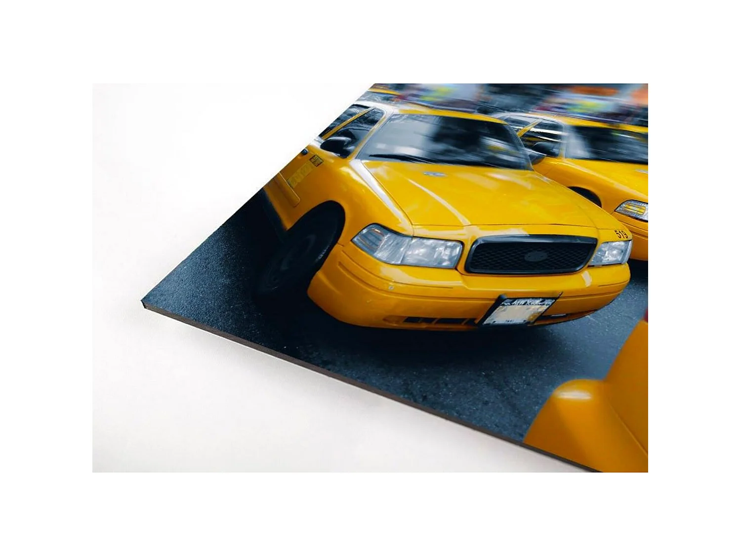 Tableau yellow cab - 120 x 80 cm