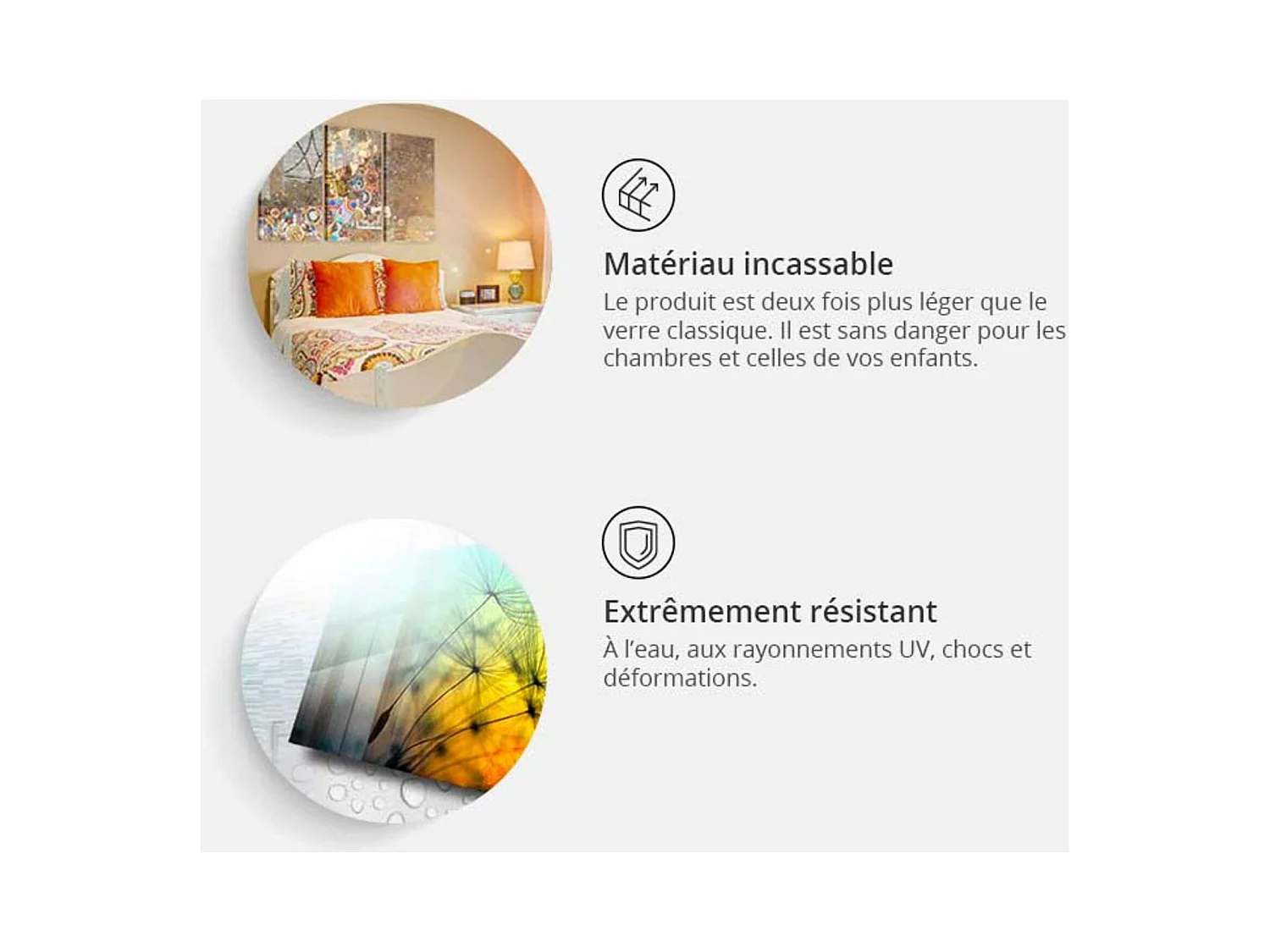 Tableau sur verre lion d'or - 200 x 100 cm