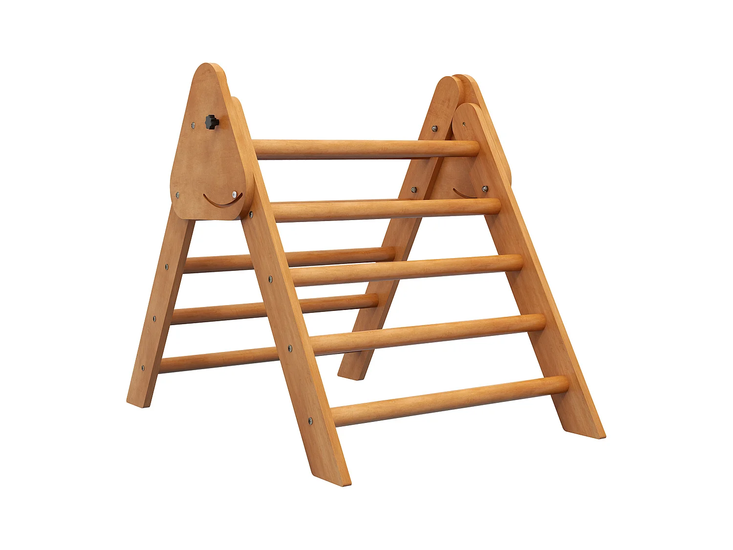 Triangle d'escalade enfant - aire de jeux pour enfants - mur escalade - pliable - bois de hêtre