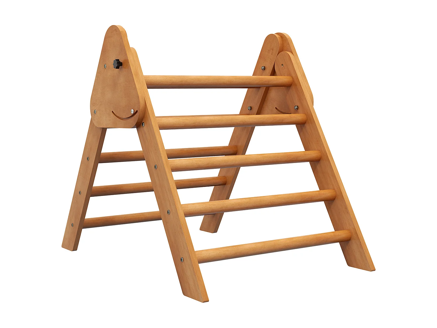 Triangle d'escalade enfant - aire de jeux pour enfants - mur escalade - pliable - bois de hêtre
