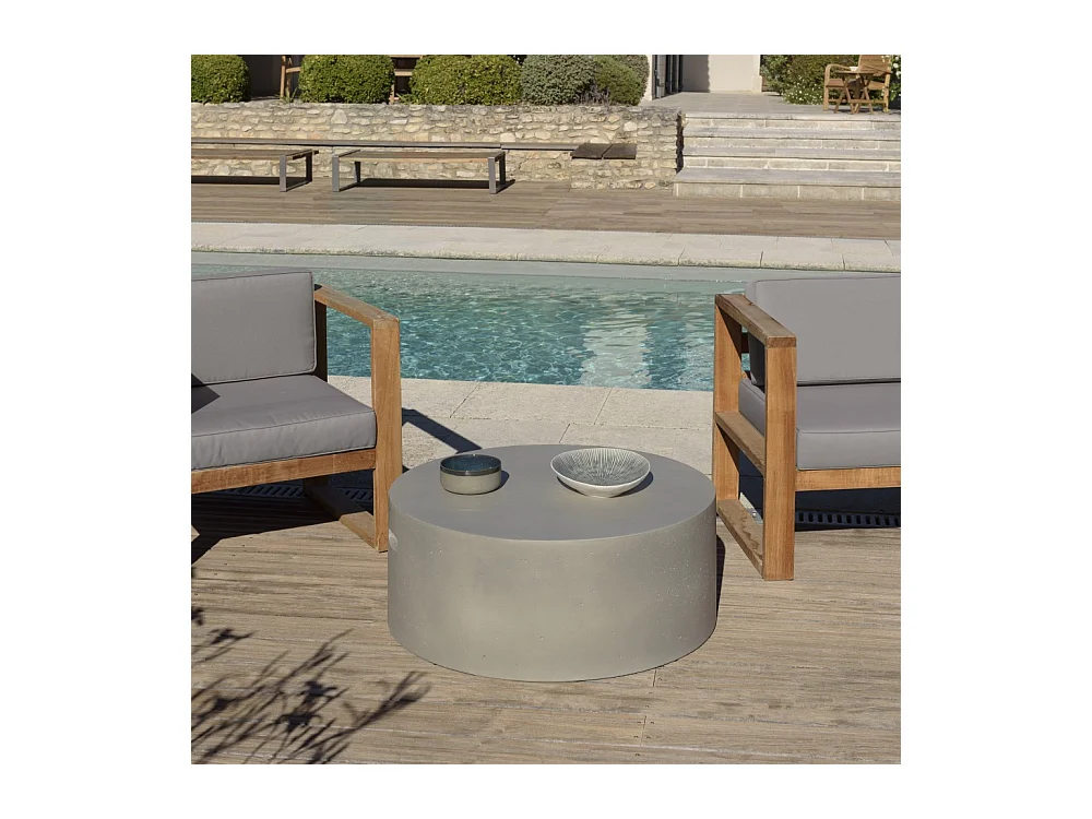 HECTOR - Table basse ronde 79x79cm béton