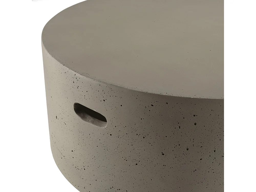 HECTOR - Table basse ronde 79x79cm béton gris