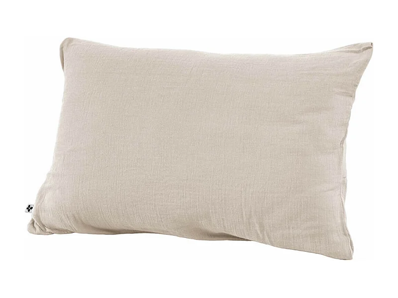 OUREA - Taie d'Oreiller 50x70cm Gaze de Coton Pampa