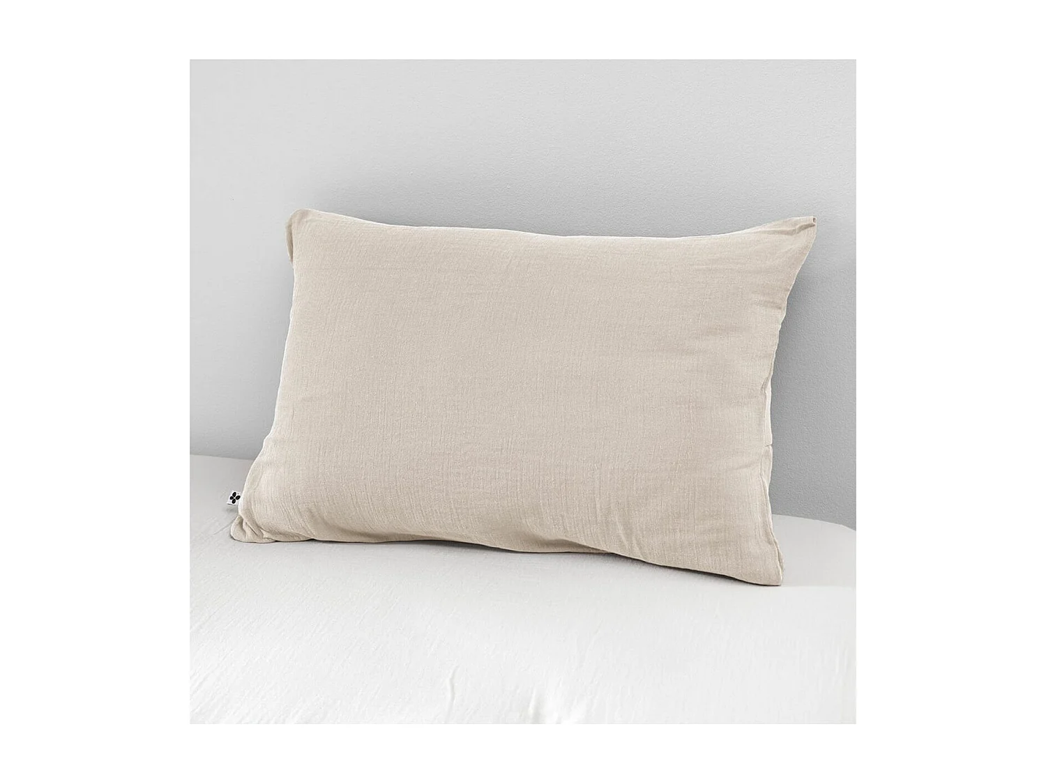 OUREA - Taie d'Oreiller 50x70cm Gaze de Coton Pampa