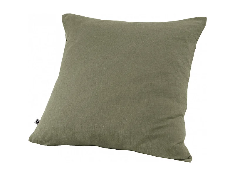 OUREA - Taie d'Oreiller 60x60cm Gaze de Coton Romarin