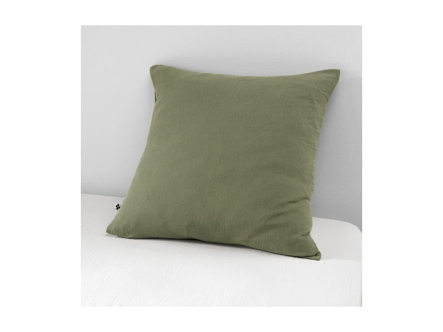 OUREA - Taie d'Oreiller 60x60cm Gaze de Coton Romarin