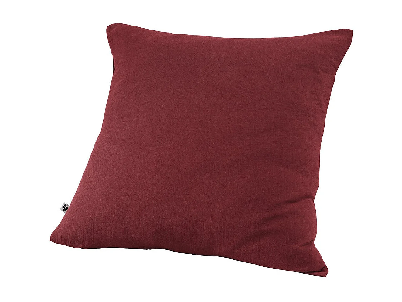 OUREA - Taie d'Oreiller 60x60cm Gaze de Coton Lie de Vin