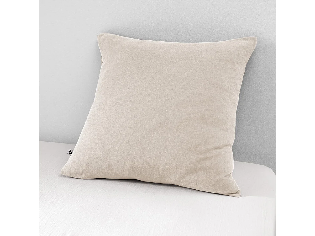 OUREA - Taie d'Oreiller 60x60cm Gaze de Coton Pampa