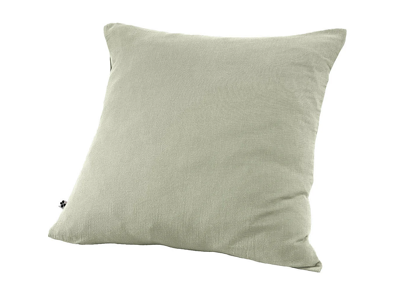 OUREA - Taie d'Oreiller 60x60cm Gaze de Coton Vert d'Eau